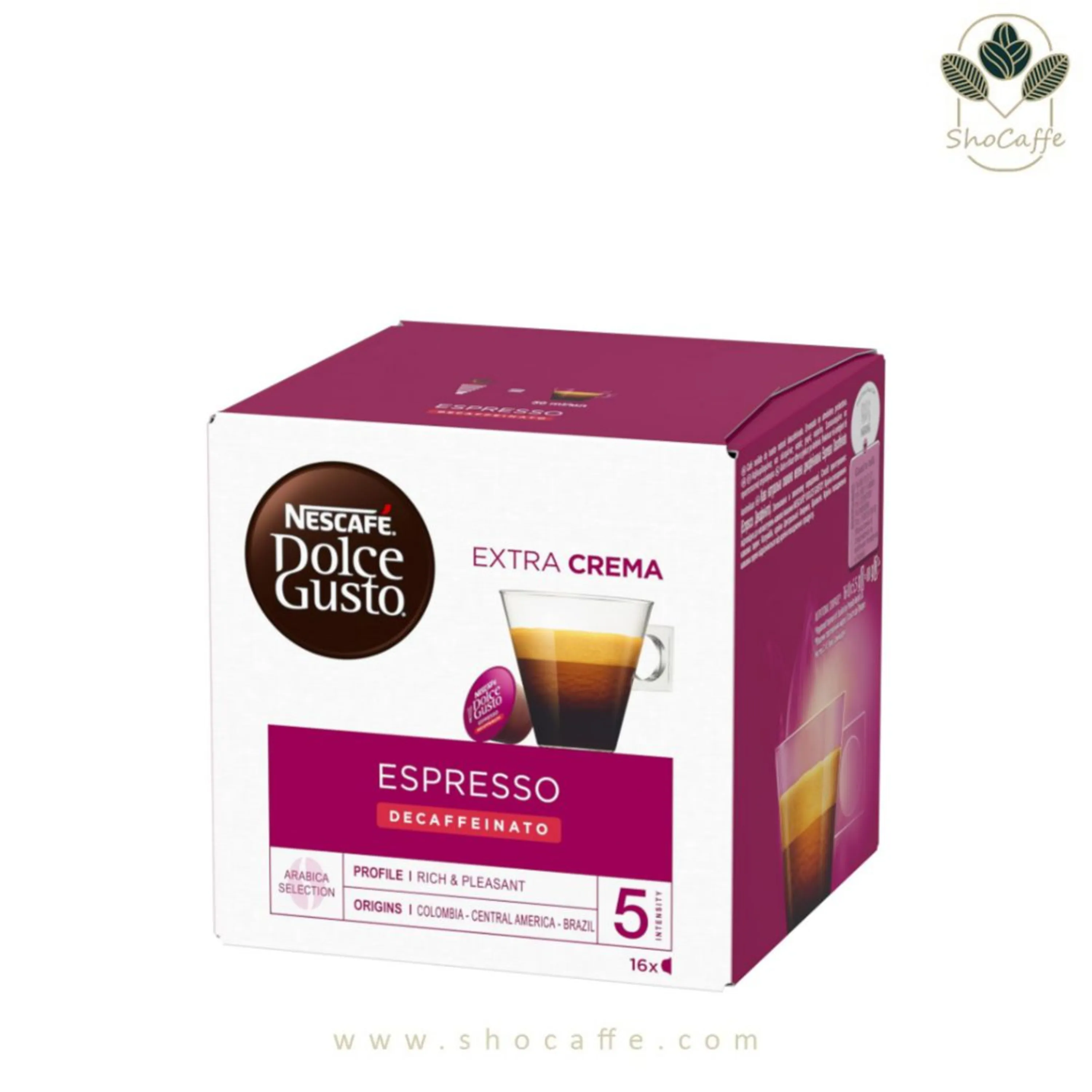 کپسول قهوه دولچه گوستو مدل اسپرسو بدون کافئین Espresso Decaffeinato